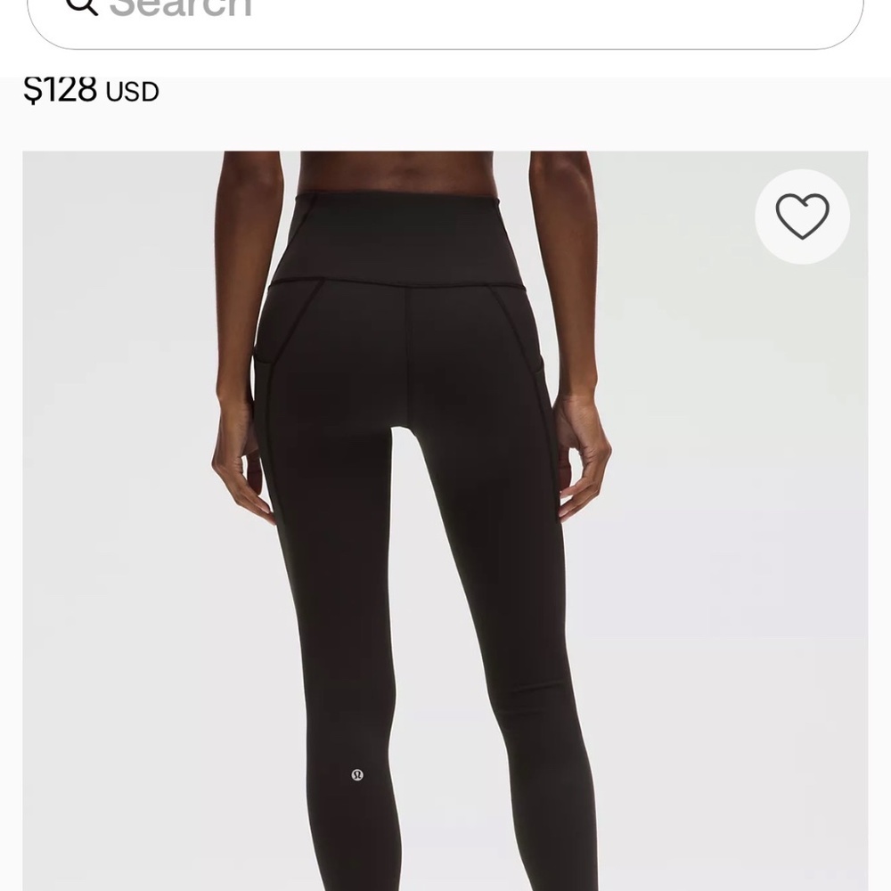 High-Rise Tight with Pockets 25" size 2